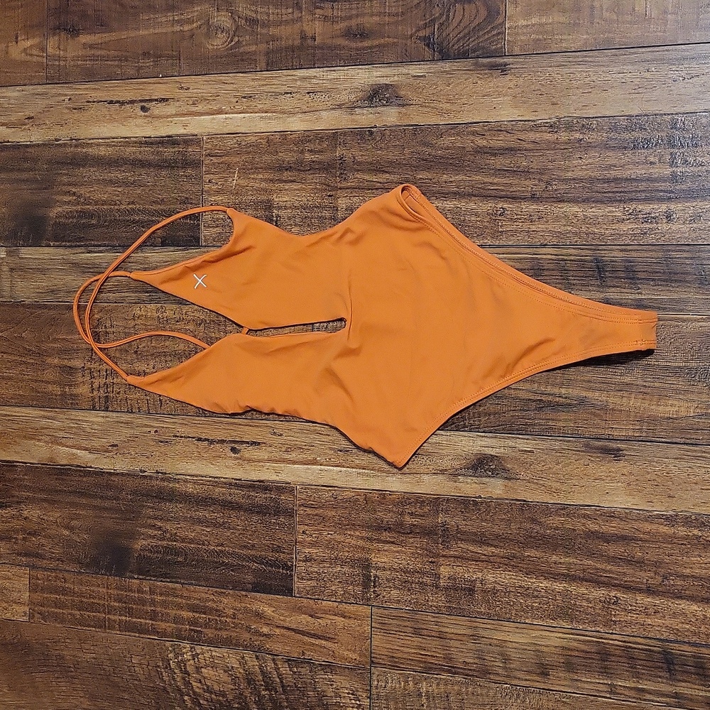 Boutine LA Burnt Orange Radar One-Piece Swimsuit Sz S - Picture 4 of 6
